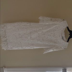 White lace dress